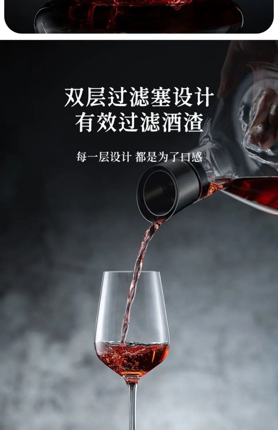 1500ML Iceberg Whisky Decanter per vino Fatto a mano in cristallo senza piombo Versatore per vino Caraffa Dispenser per vino addensato Accessori per bar