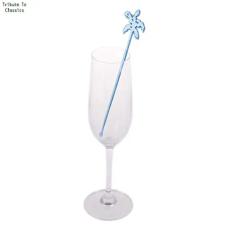 50/100pcs plastica Night-club Drink/wine Decor albero di cocco Cocktail Swizzle Sticks Drink agitatore Coffee Muddler Puddler vendita calda