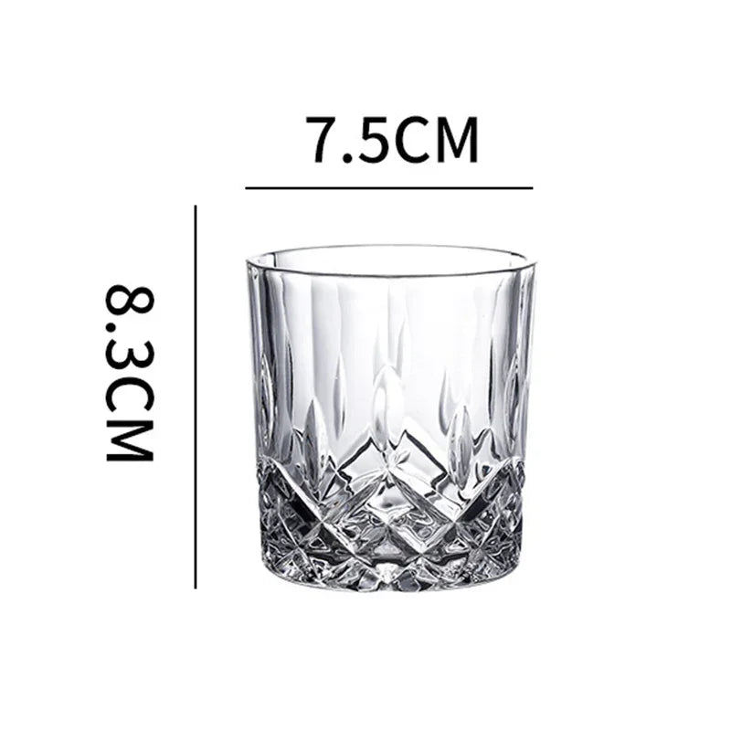 230ml/250ml/315ml Bicchieri da vino di lusso Bicchieri da whisky vintage Bar Vetreria Bicchiere da cocktail Scotch Bourbon Tazze Regali squisiti