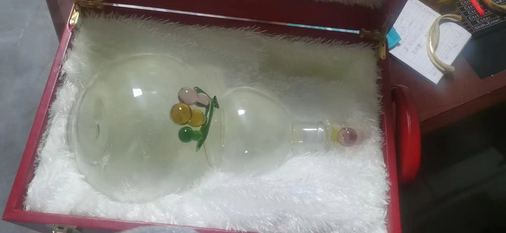 Bottiglia di vino con zucca creativa per uso domestico con decanter in vetro borosilicato trasparente di grande capacità da 500/3000 ml