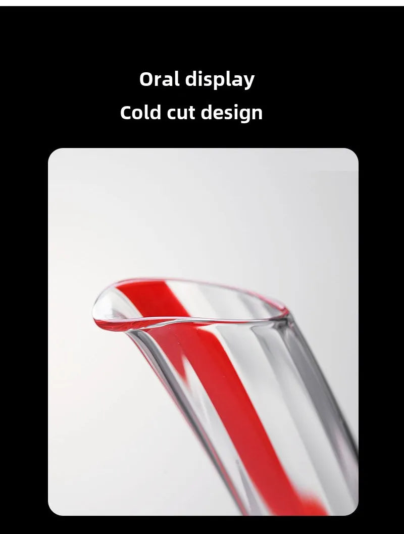 Decanter in vetro a forma di serpente soffiato artificiale Separatore di vino Articoli da bar Dispenser di vino per uso domestico Set di vino decanter per anziani da 1000 ml