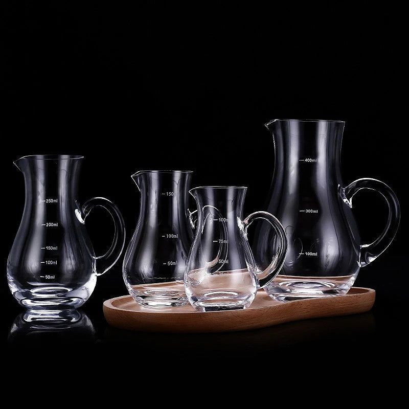 100ml/150ml/250ml/400ml Decanter per vino Brocca per whisky di fascia alta Separatore per vino con manico Classico vaso per vino straniero Accessori per bar