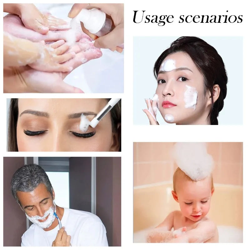 30 pz 2 oz/60 ml riutilizzabile pompa di schiuma da viaggio bottiglia shampoo per ciglia per disinfettante per le mani mousse bottiglia dispenser strumenti per la cura della pelle