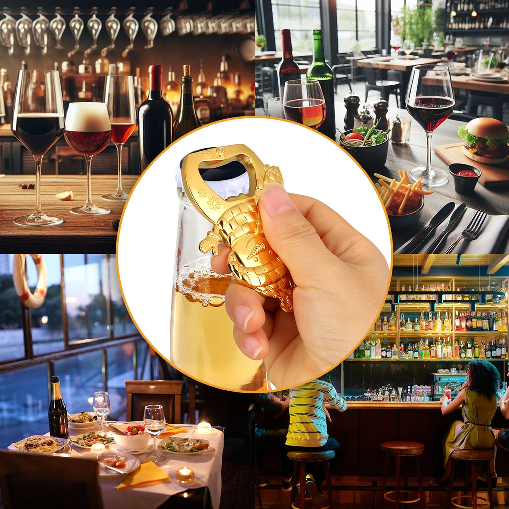 Apribottiglie da birra in metallo a forma di pupazzo di neve adorabile. Piccolo regalo di Natale creativo, cucina, bar, decorazione per feste, apribottiglie