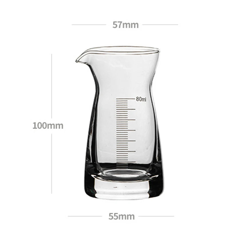 80ml/100ml/120ml/125ml Dispenser di vino rosso scala bicchieri da vino strumenti porta bicchieri per liquori di vino Decanter trasparente di piccola capacità