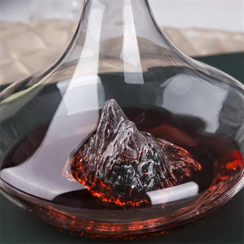 Decanter per vino rosso da 2000ml Reds in vetro di cristallo vini whisky vini vino Quick Waterfall Iceberg Dispenser bollitore per vini rossi