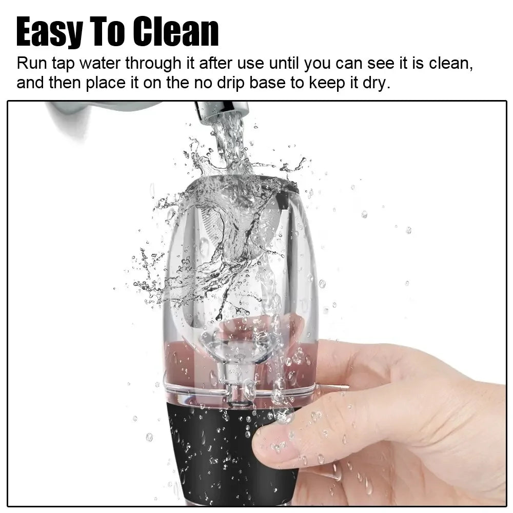 Versatore professionale per Decanter per vino con filtro e Base Dispenser per aeratore per Whisky per vino che fa riflettere rapidamente la cucina per feste da Bar