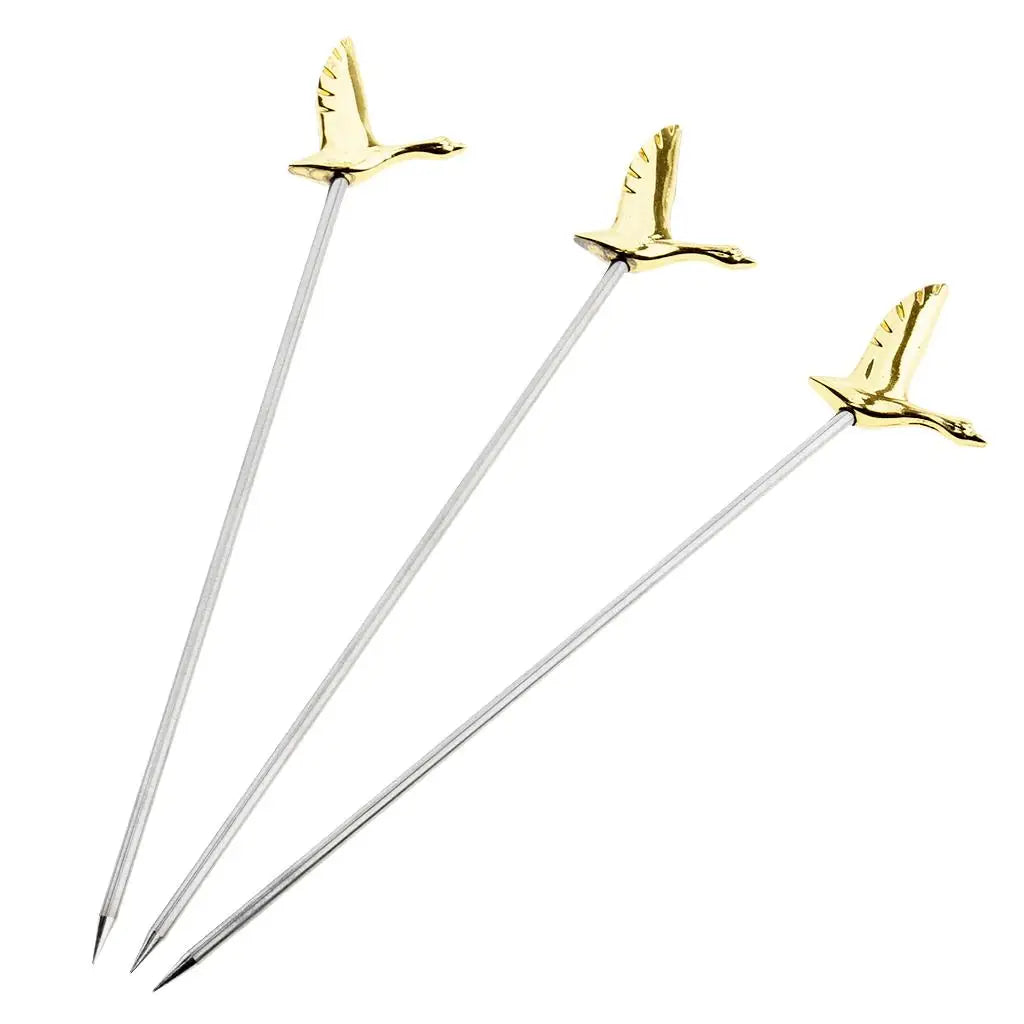 Cocktail in acciaio inossidabile da 3 pezzi/set Scegli bastoncini di frutta per la festa