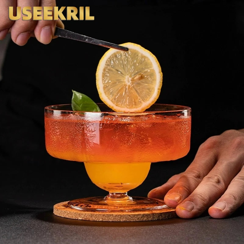 Bicchieri da Cocktail creativi a gamba corta bocca larga bicchiere da Martini tazza da Margarita bicchieri da Cocktail bicchieri da Bar accessori per feste