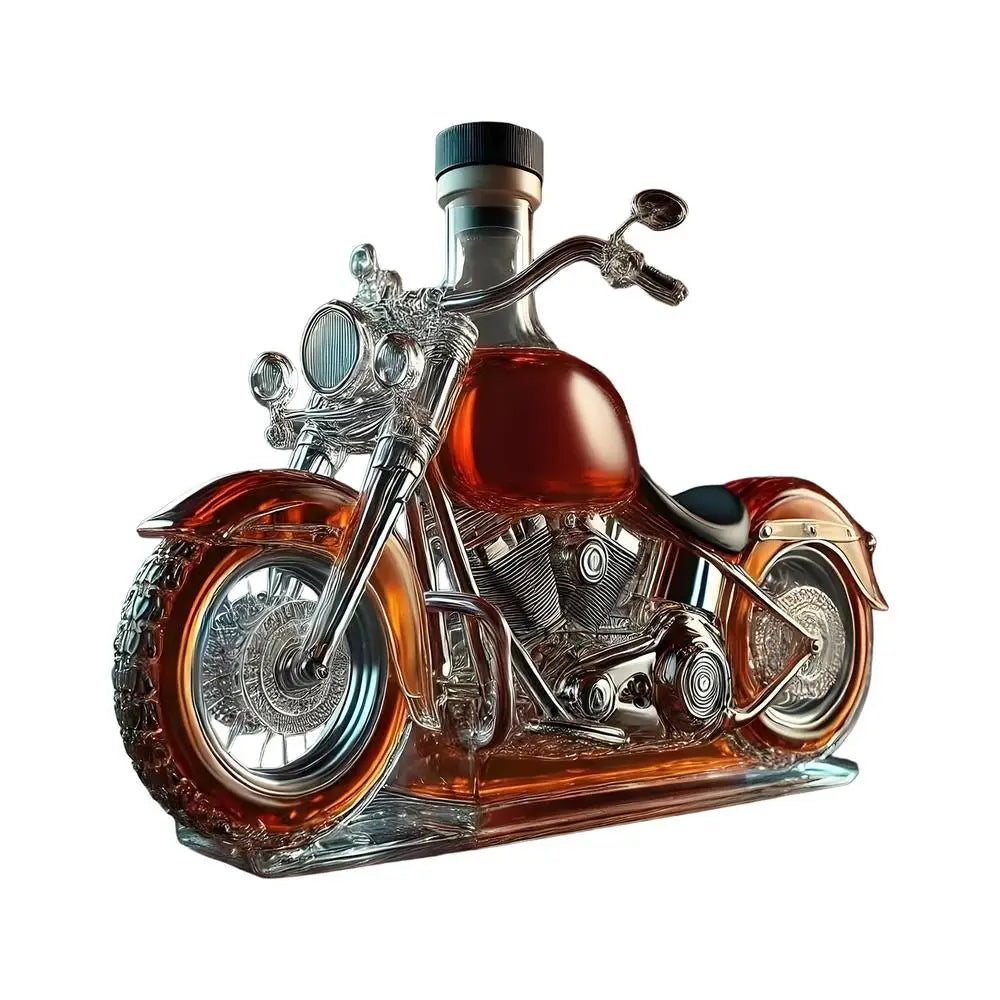 1 pz Nuovo Decanter Per Vino Moto Vetro Whisky Decanter Bottiglie Vintage Liquore Aeratore Scrivania Decor Per Whisky Champagne Vodka
