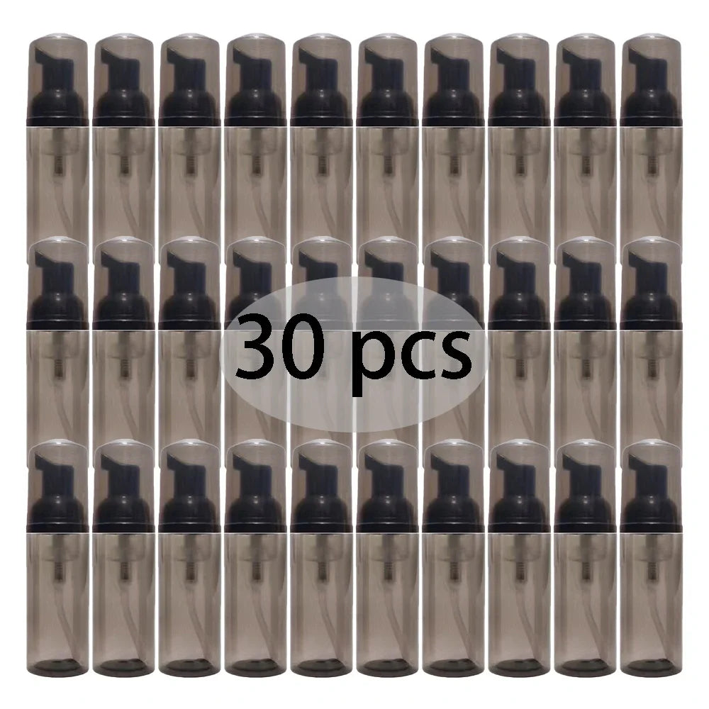 30 pz 2 oz/60 ml riutilizzabile pompa di schiuma da viaggio bottiglia shampoo per ciglia per disinfettante per le mani mousse bottiglia dispenser strumenti per la cura della pelle