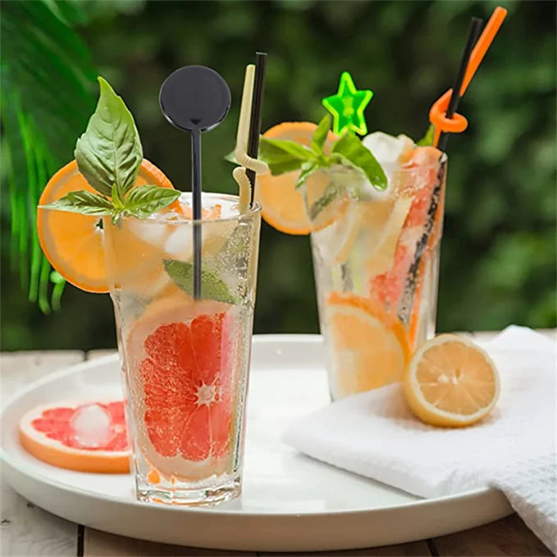 Bastoncini per cocktail in plastica, bastoncini per cocktail a forma rotonda per bevande, caffè, agitatore per cocktail per ristorante