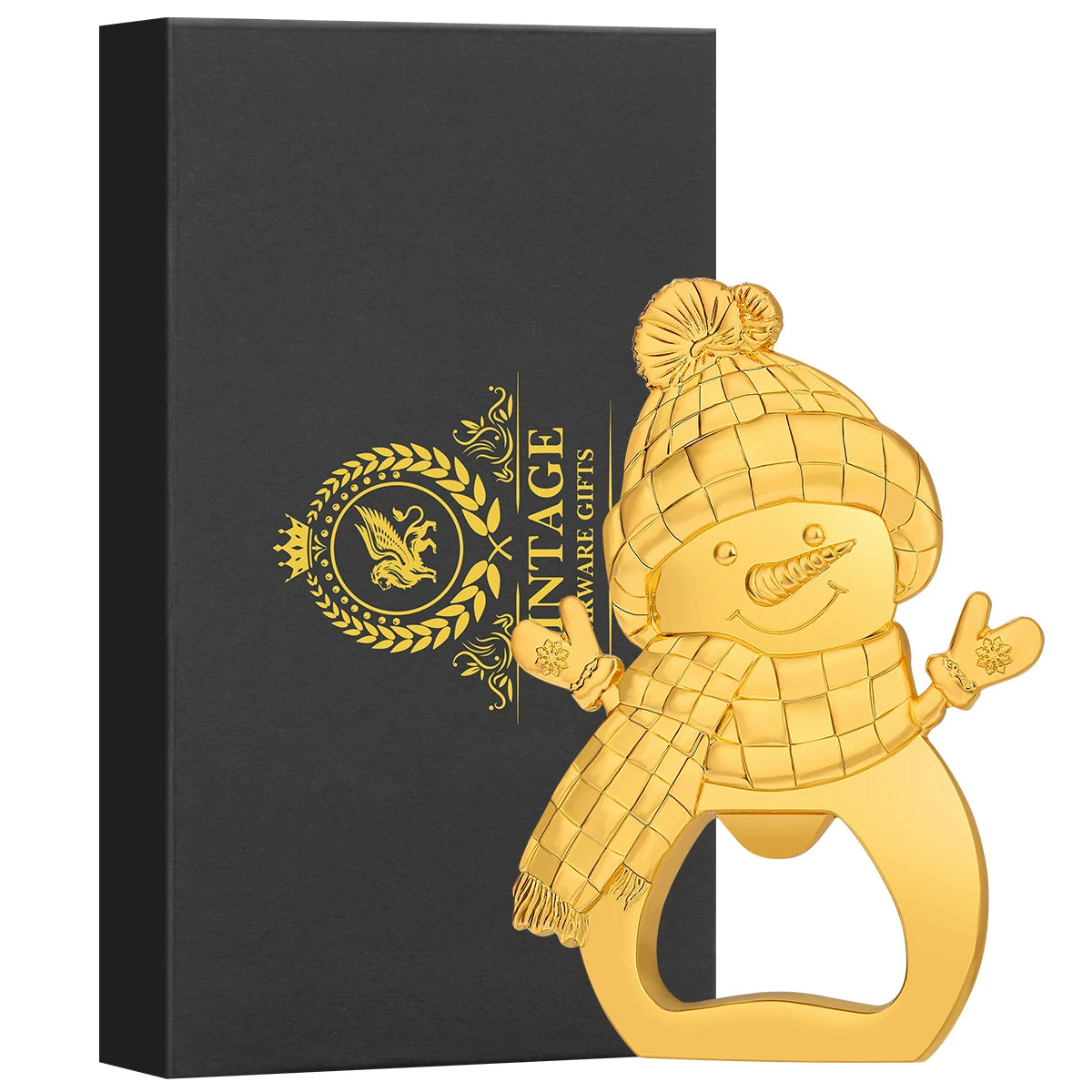 Apribottiglie da birra in metallo a forma di pupazzo di neve adorabile. Piccolo regalo di Natale creativo, cucina, bar, decorazione per feste, apribottiglie