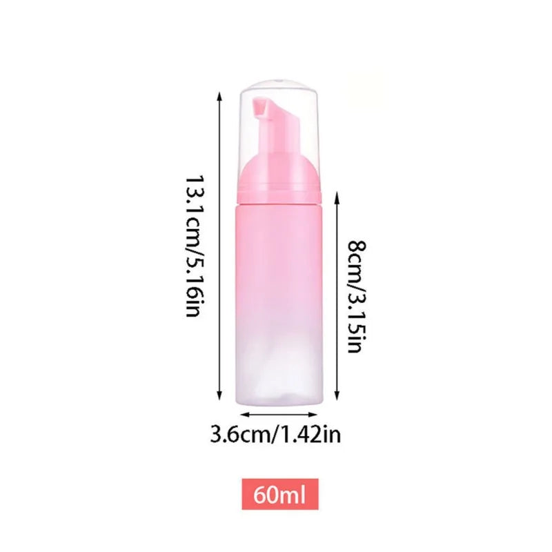 30 pz 2 oz/60 ml riutilizzabile pompa di schiuma da viaggio bottiglia shampoo per ciglia per disinfettante per le mani mousse bottiglia dispenser strumenti per la cura della pelle