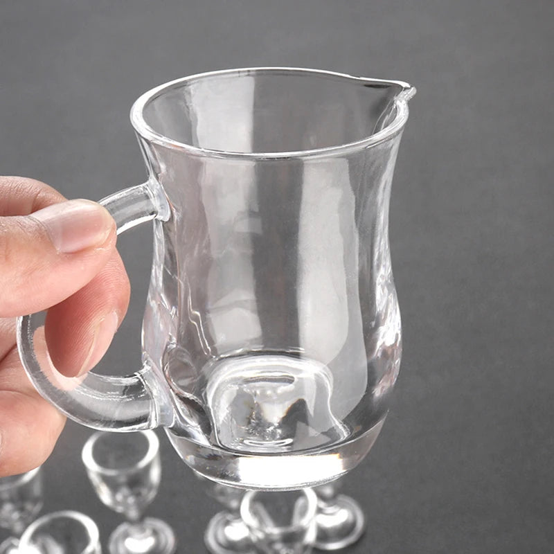 80ml/100ml/120ml/125ml Dispenser di vino rosso scala bicchieri da vino strumenti porta bicchieri per liquori di vino Decanter trasparente di piccola capacità