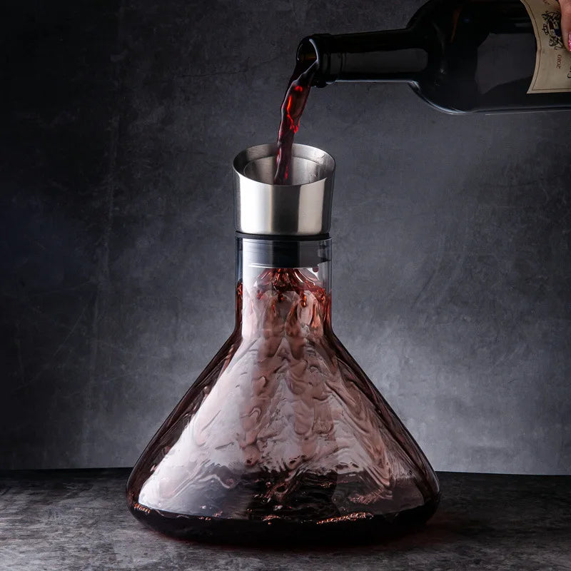 Separatore di vino di fascia alta Decanter per vino rosso di lusso Dispenser per vino nordico trasparente Decanter a capacità multipla Utensili per bere