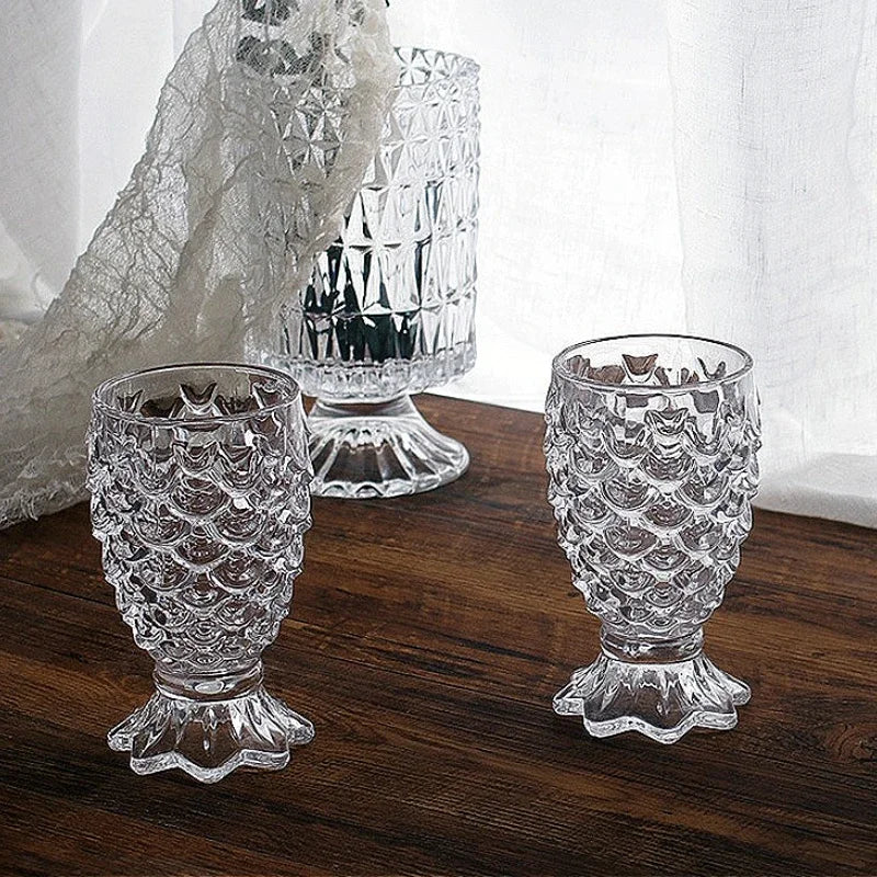 4 pezzi set di bicchieri da cocktail squisiti da 50 ml bicchieri da vino piccoli intagliati vintage bicchieri da liquori per feste bicchieri da vino dolce trasparenti di fascia alta