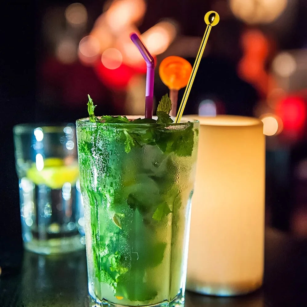 6 pezzi in acciaio inossidabile 304 plettri da cocktail bastoncini di frutta stuzzicadenti per strumenti da bar per feste bastoncini per agitazione per bevande plettri per Martini festa