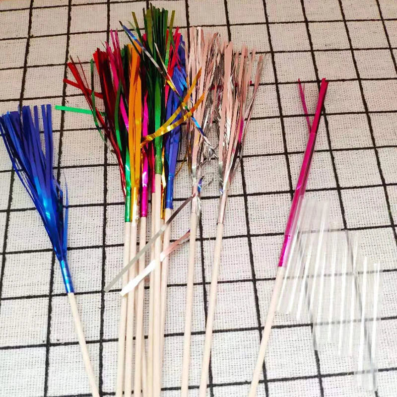 100 pezzi di frutta usa e getta bastoncini da Dessert stoviglie per feste Cocktail Picks fuochi d'artificio Cake Topper stuzzicadenti per decorazioni di nozze 23cm