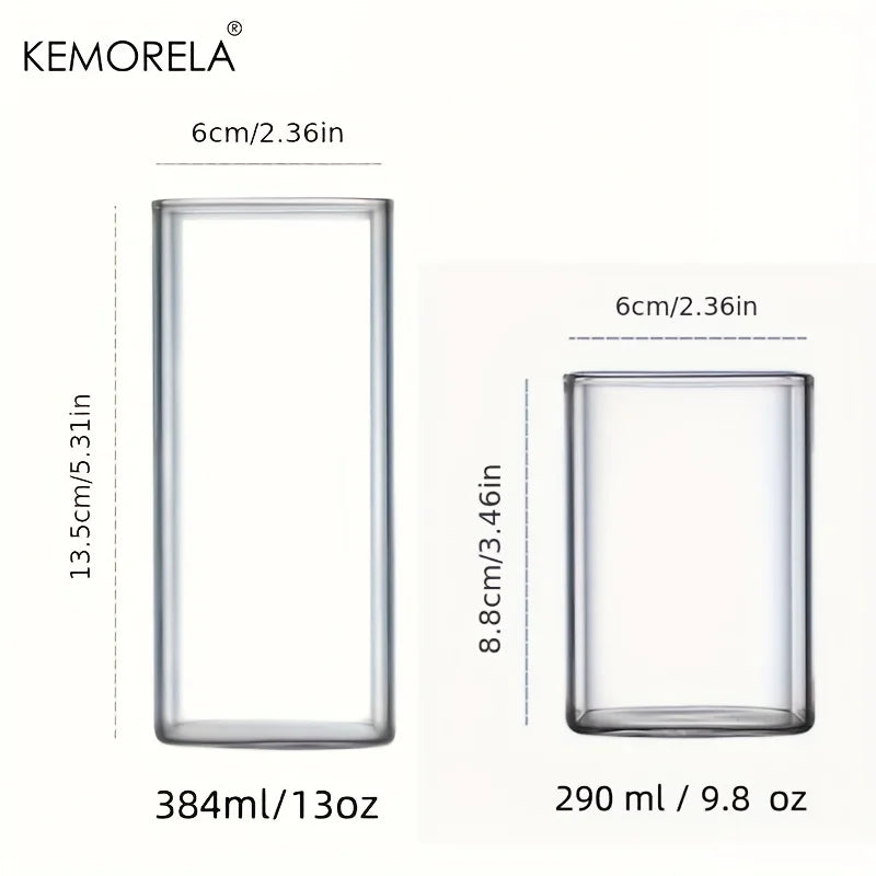 Bicchieri da 4 pezzi bicchieri da 15 once/19 once bicchieri da Highball sottili bicchieri di vetro alti trasparenti per succhi d'acqua bevande e Cocktail di birra