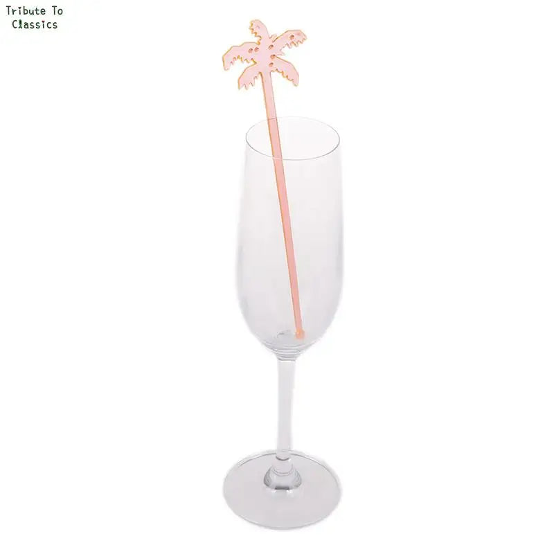 50/100pcs plastica Night-club Drink/wine Decor albero di cocco Cocktail Swizzle Sticks Drink agitatore Coffee Muddler Puddler vendita calda