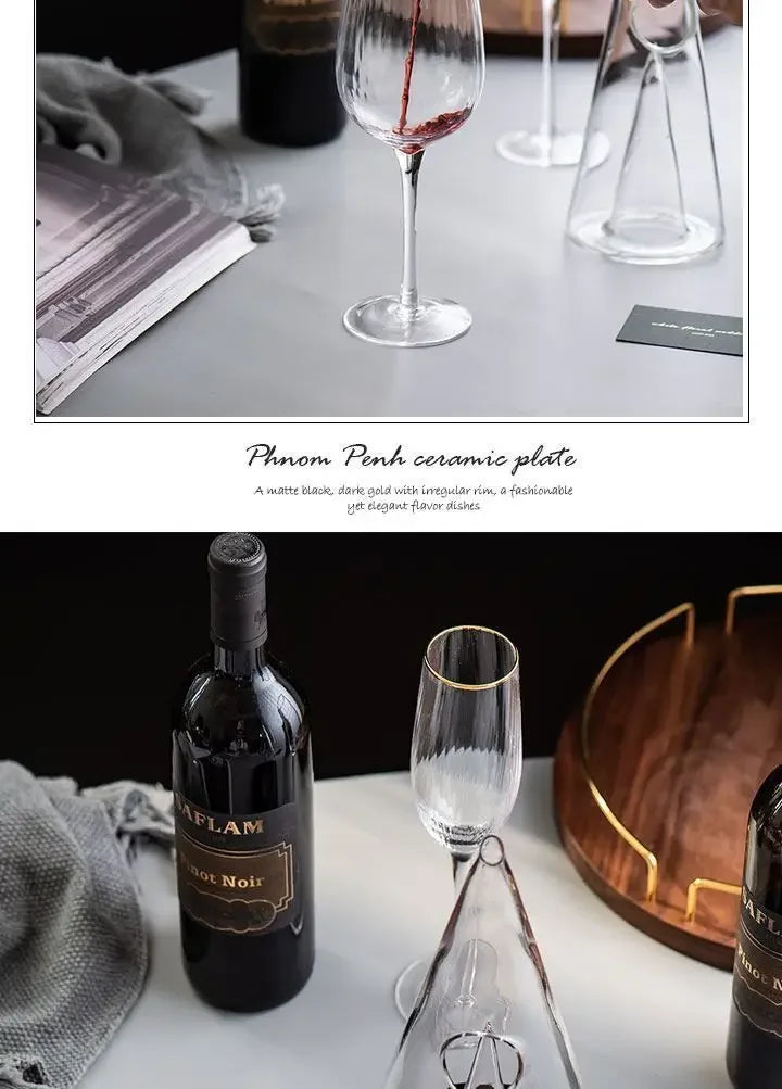 Decanter rapido per vino rosso Divisore per vino in vetro piramidale personalizzato di piccola capacità