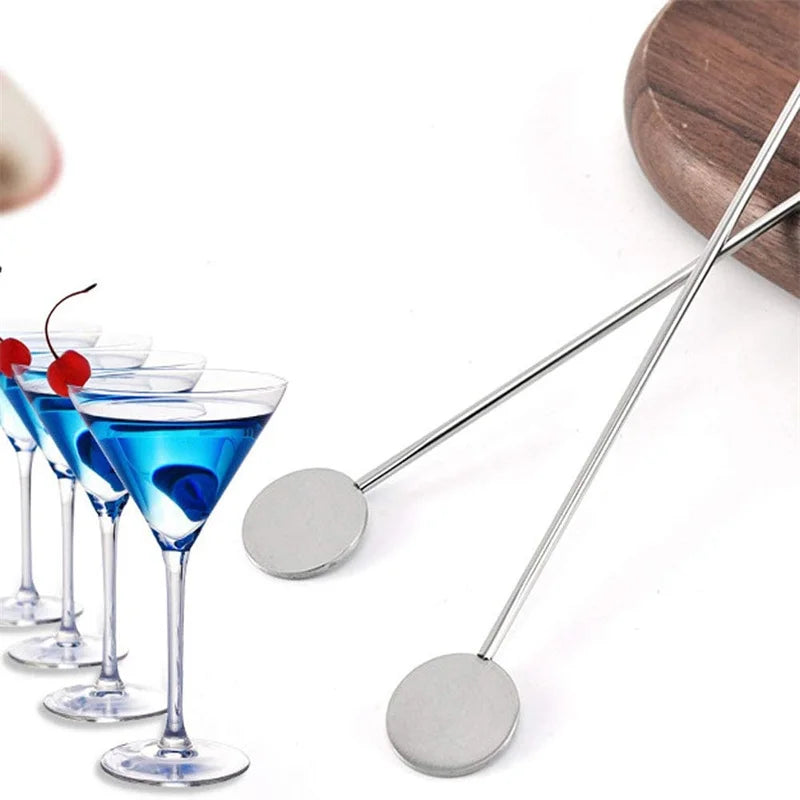 5 pezzi in acciaio inossidabile cocktail drink mixer bar agitazione bastoncini di miscelazione Muddler mestolo agitatore swizzle stick caffè mescolando bastoncini