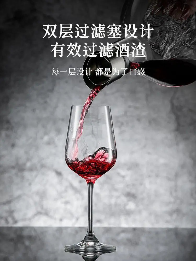 1500ML Iceberg Whisky Decanter per vino Fatto a mano in cristallo senza piombo Versatore per vino Caraffa Dispenser per vino addensato Accessori per bar