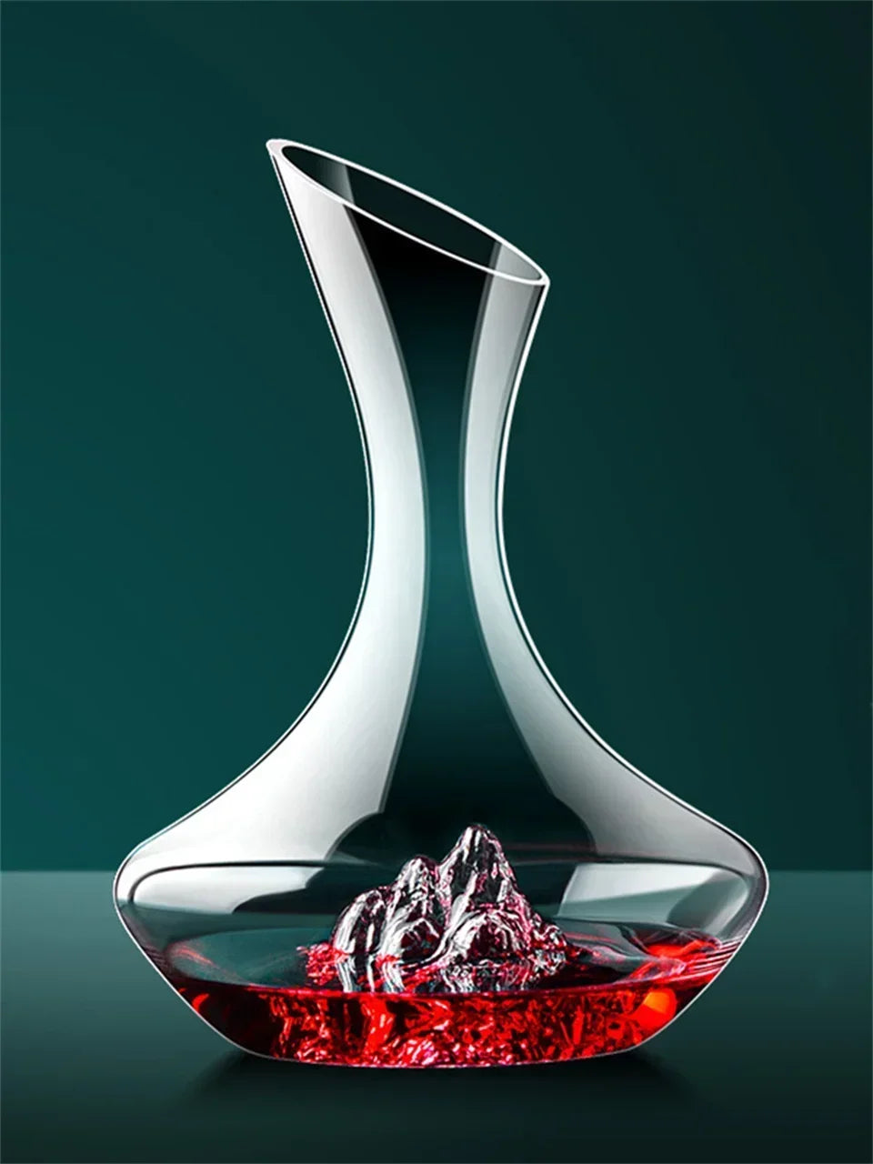 Decanter per vino rosso da 2000ml Reds in vetro di cristallo vini whisky vini vino Quick Waterfall Iceberg Dispenser bollitore per vini rossi