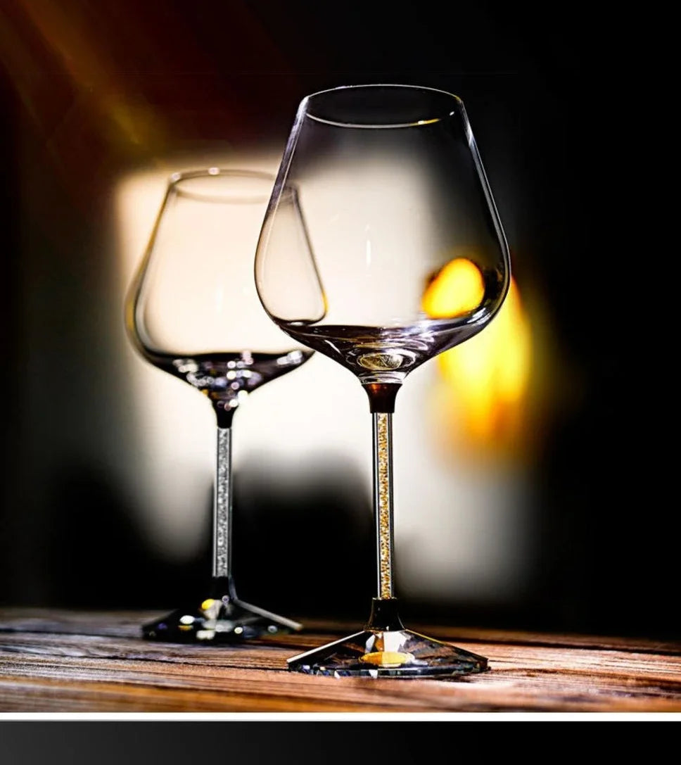 Bicchiere da vino rosso di fascia alta di lusso leggero Set bicchiere da vino alto bicchiere da vino bicchieri da bere per flauto di Champagne