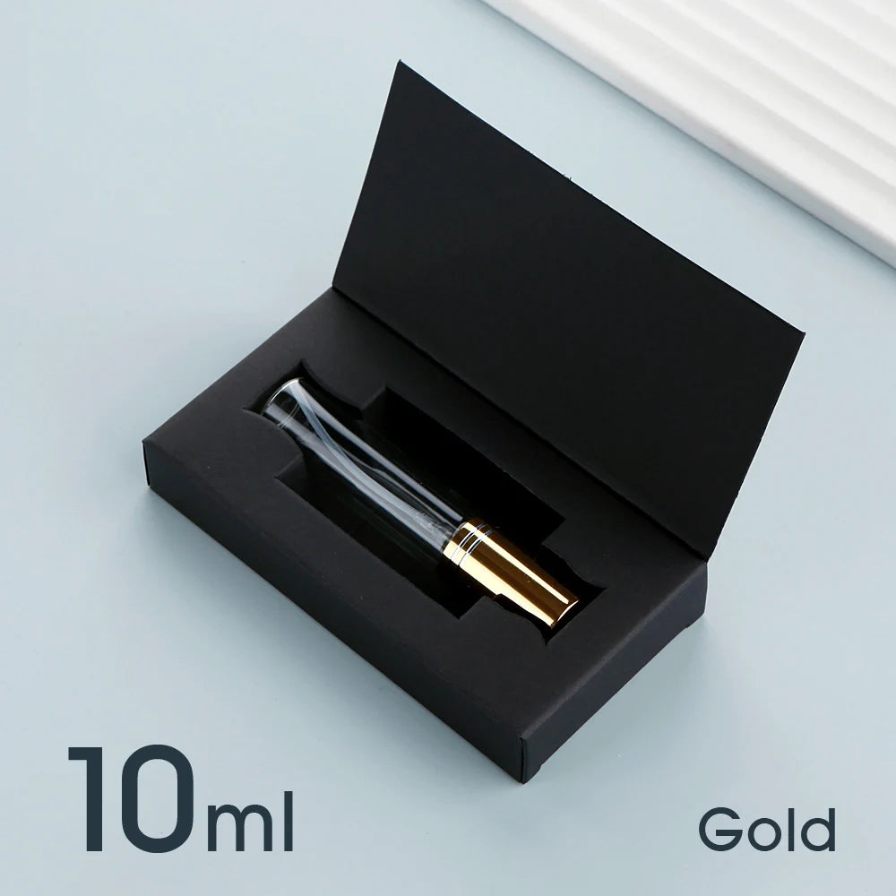 Flacone spray per profumo da 50 pezzi 5ml 10ml con confezione Flacone spray riutilizzabile per profumo sprinkler mini flaconi spray in alluminio