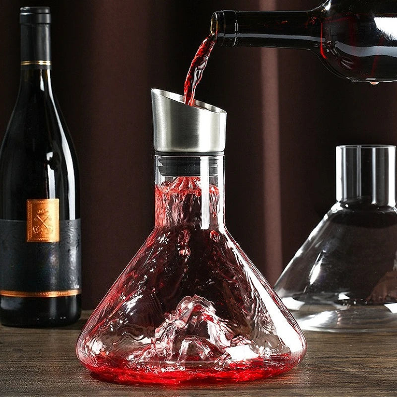 Separatore di vino di fascia alta Decanter per vino rosso di lusso Dispenser per vino nordico trasparente Decanter a capacità multipla Utensili per bere