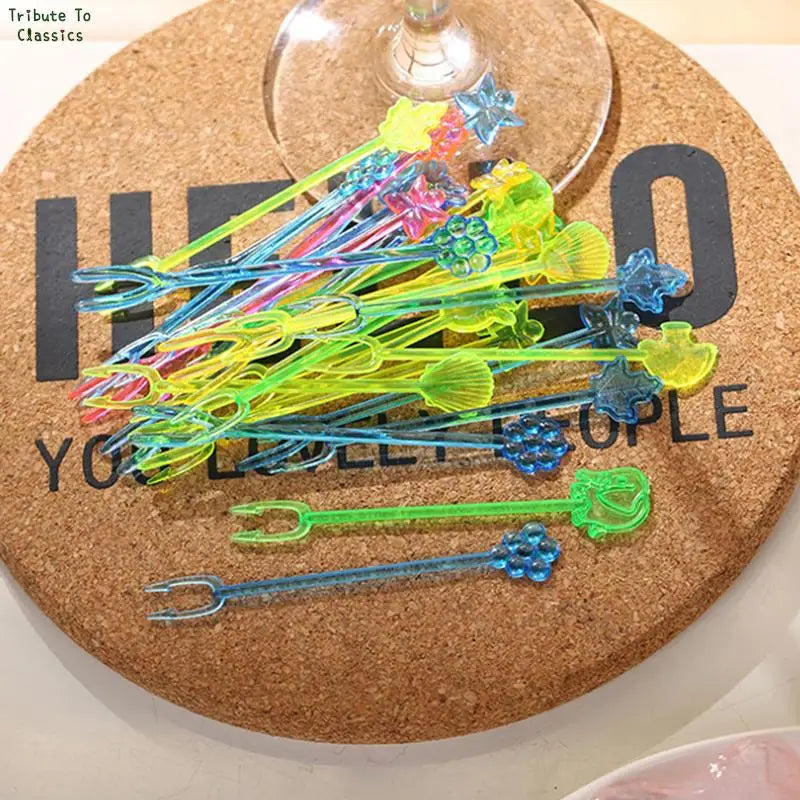 50/100pcs plastica Night-club Drink/wine Decor albero di cocco Cocktail Swizzle Sticks Drink agitatore Coffee Muddler Puddler vendita calda