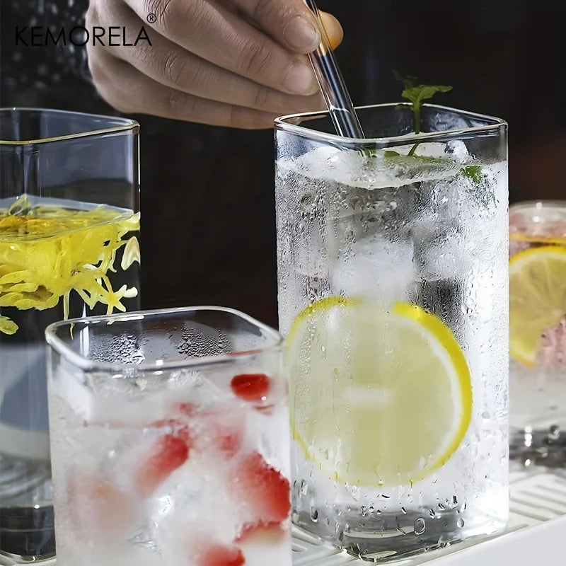 Bicchieri da 4 pezzi bicchieri da 15 once/19 once bicchieri da Highball sottili bicchieri di vetro alti trasparenti per succhi d'acqua bevande e Cocktail di birra