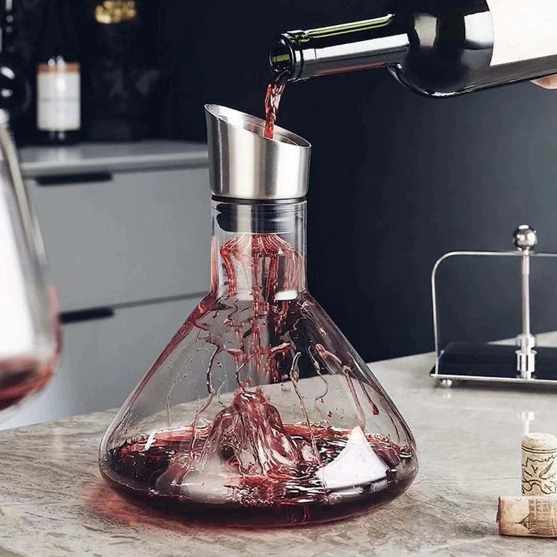 Separatore di vino di fascia alta Decanter per vino rosso di lusso Dispenser per vino nordico trasparente Decanter a capacità multipla Utensili per bere