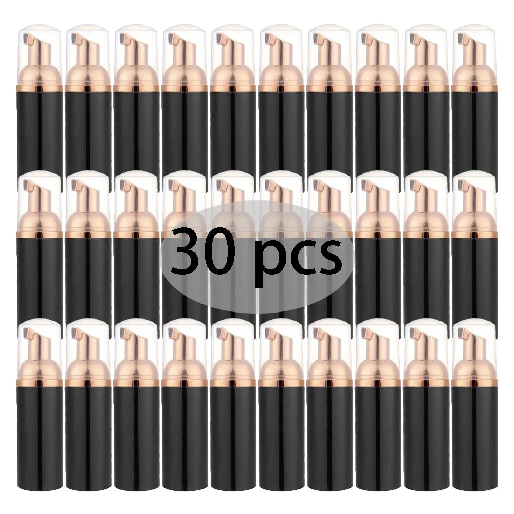 30 pz 2 oz/60 ml riutilizzabile pompa di schiuma da viaggio bottiglia shampoo per ciglia per disinfettante per le mani mousse bottiglia dispenser strumenti per la cura della pelle